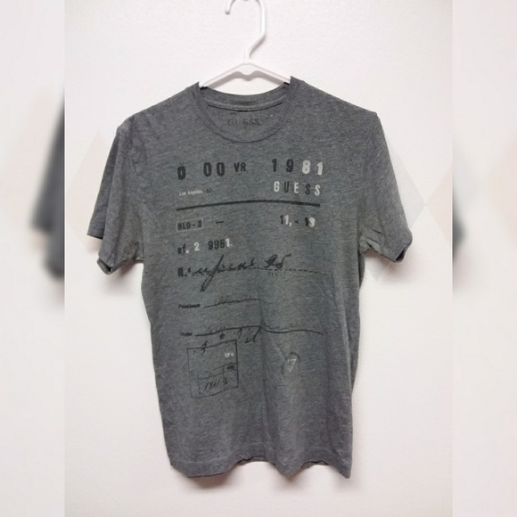 Guess women's gray short sleeve tshirt in a size S - Picture 1 of 5
